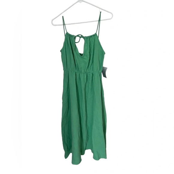 Lush Cotton Mint Midi Dress M NTW - Picture 3 of 4